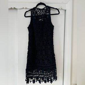 Francesca Black lace sleeveless dress size XS